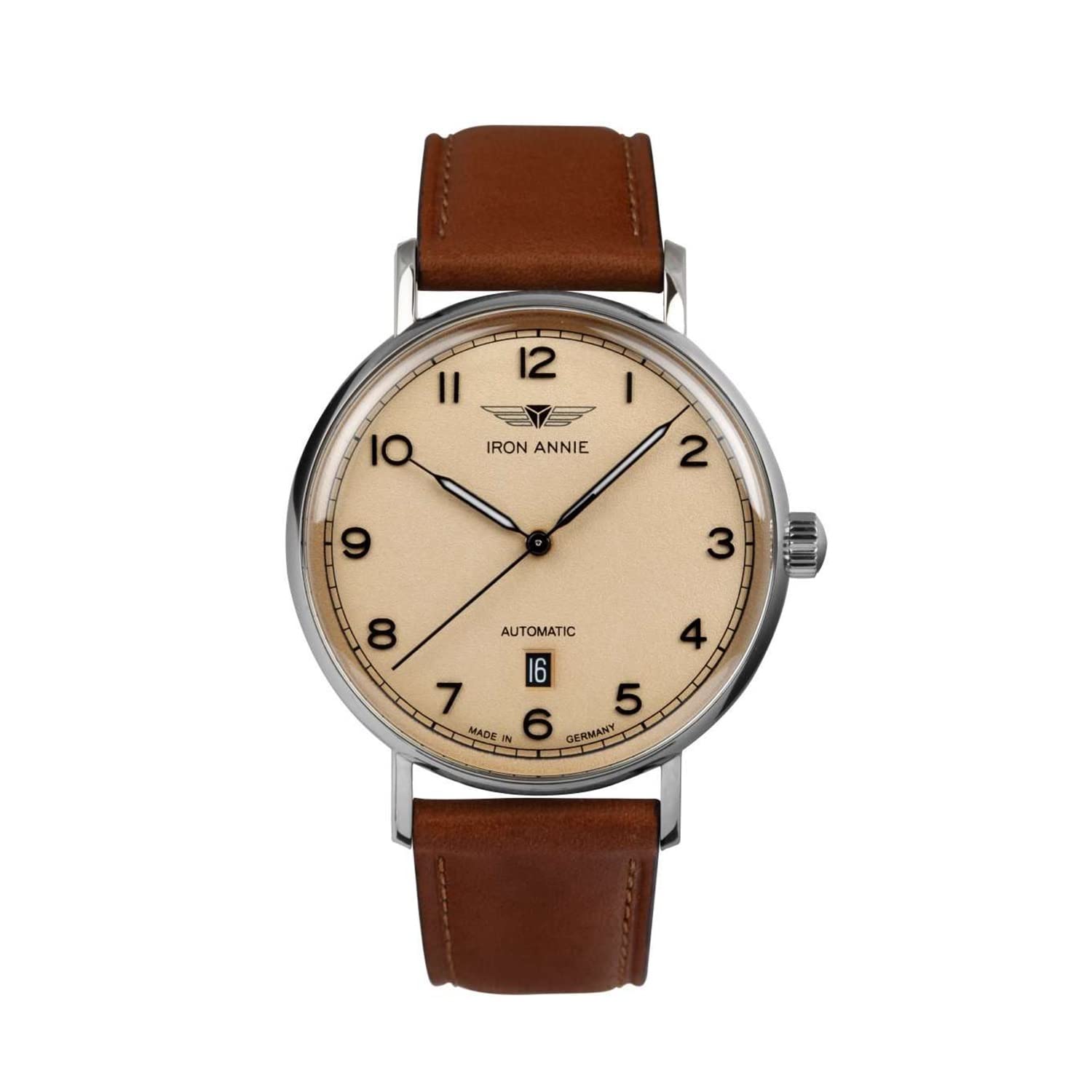 

Aviator Watch Iron Annie Limited Model AMAZONAS Brown Belt [Iron Annie] Amazon.co.jp 5954-3AT Men s