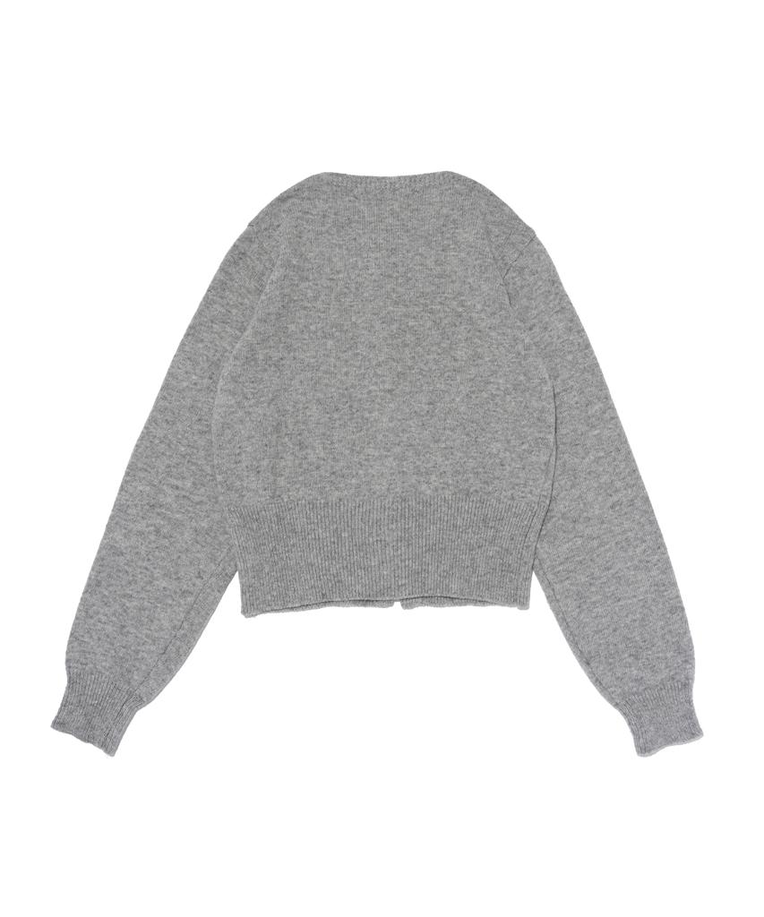 Cargobros For Woman Daily Blended Round Cardigan (Gray)