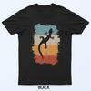Vintage Retro Leopardgecko Silhouette Eidechse T-Shirt