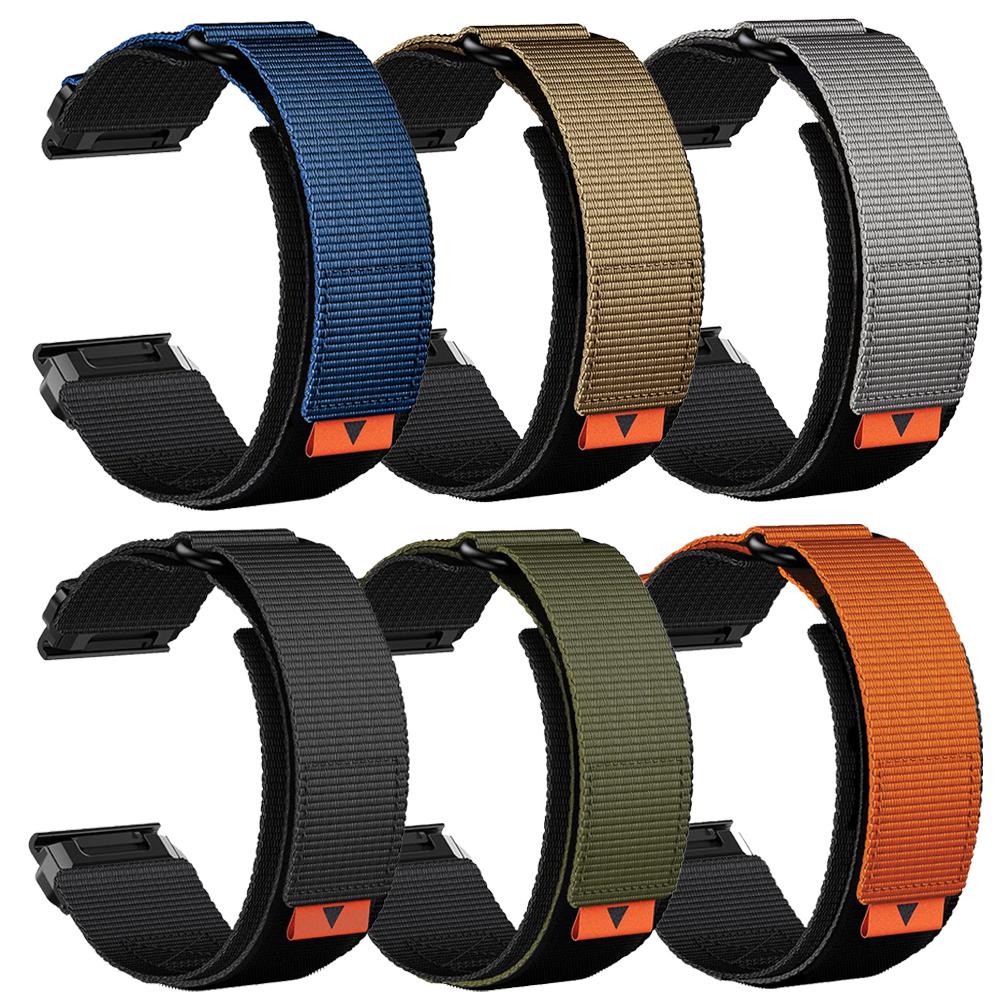 QuickFit22mm 26mm Watch Band For Garmin Fenix 8 8Pro E 47 51mm/6 6X 7 7X Solar/Epix/Tactix/quatix/Instinct3 Nylon Strap Bracelet