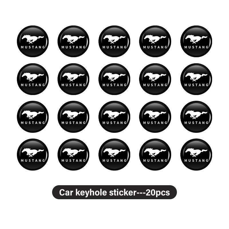 For Ford 8pcs Car Keyhole Protective Sticker Anti Block Guard Waterproof Escape Ecosport Fusion Explorer Expedition Taurus