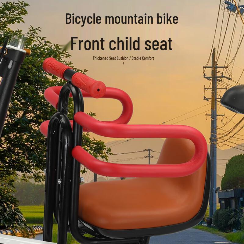 Seggiolino Bici Pieghevole per Bambini Montato sul Manubrio