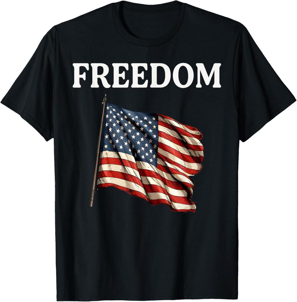 

Freedom Charlie Kirk Shirt, USA America Shirt Memorial Remembrance Charlie 4XL