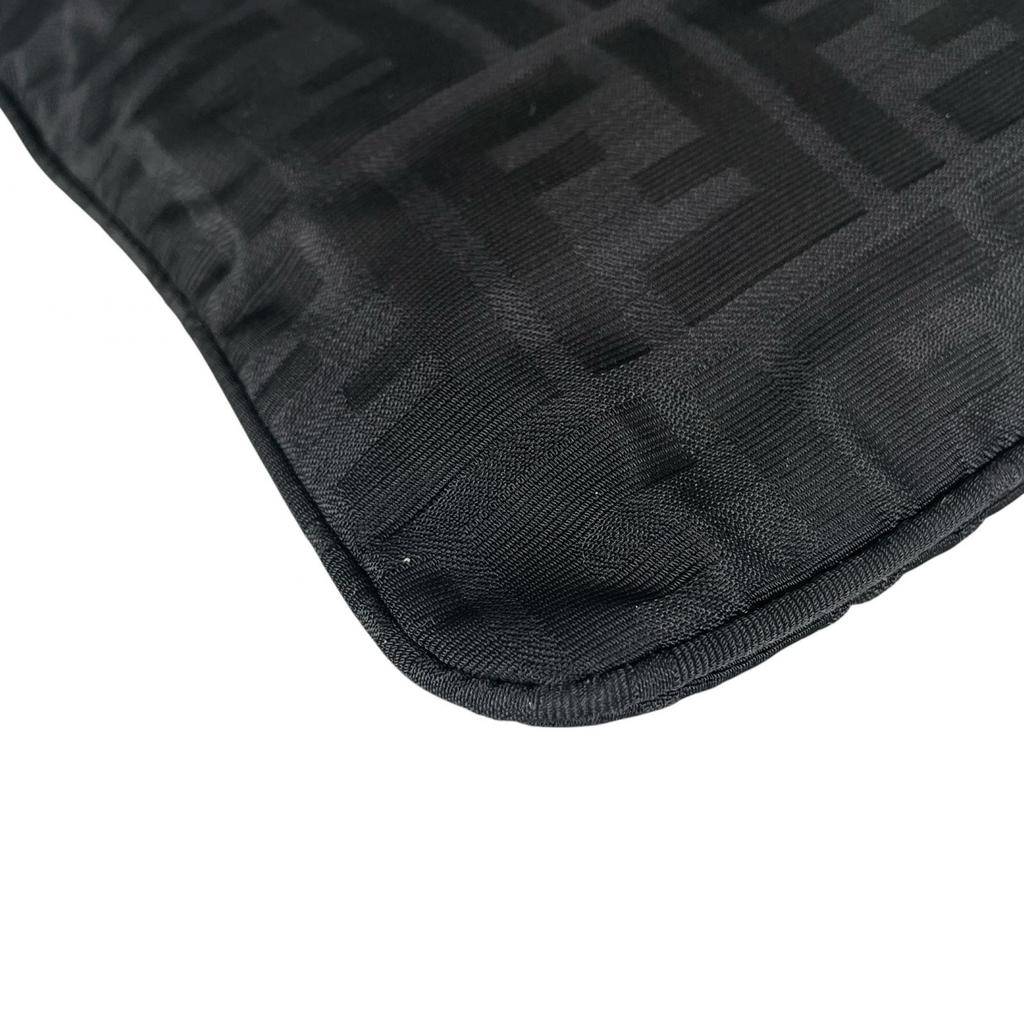 Fendi Zucca Handbag Black Women Used