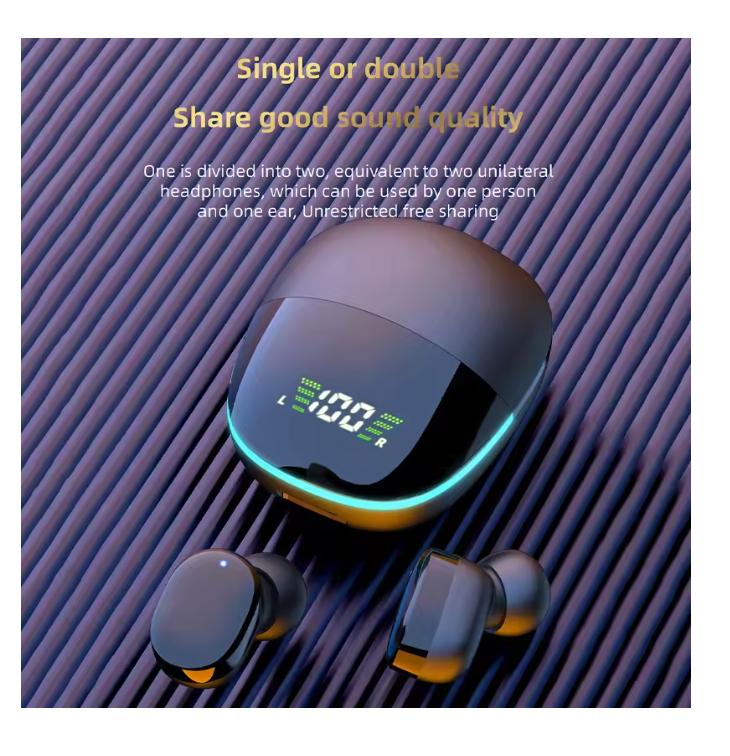 2025 TWS G9S Bluetooth Earphones Wireless Headphones HiFi Headset Waterproof Noise Reduction Sports Earbuds With Mic For Smartphones