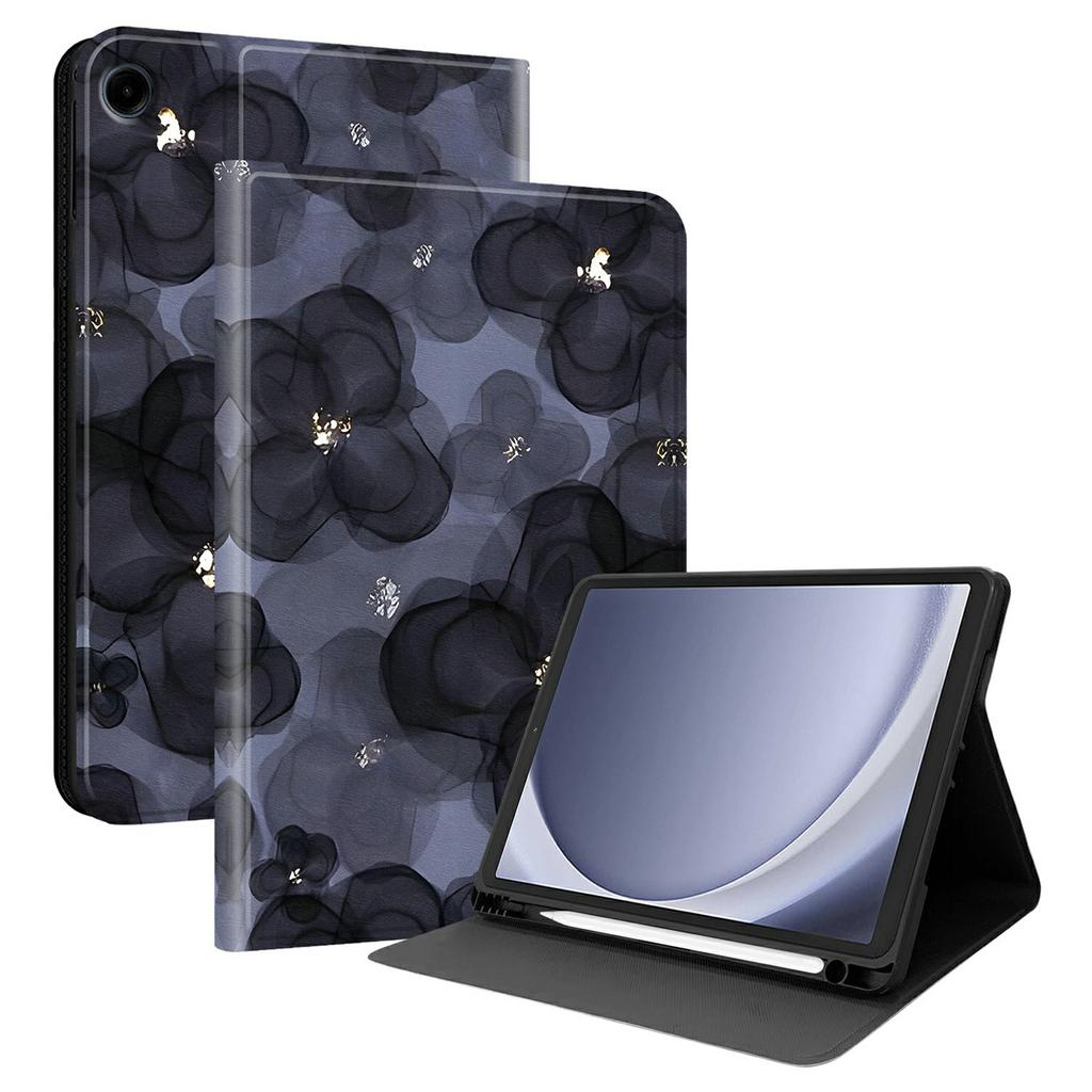 PU Leather Case For Samsung Galaxy Tab A11 / Tab A9 Pattern Print Tablet Cover Stand with Pen Slot (Stylus Not Included)