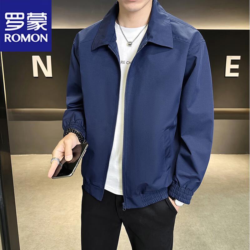 

ROMON Men s Casual Lapel Jacket M