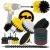 Drill Brush Attachment Set, Nylon Scrubber Scouring Pads and Scrub Bristle Brushes, 180-2000 Grits Multipurpose Scuff Polishing Pads