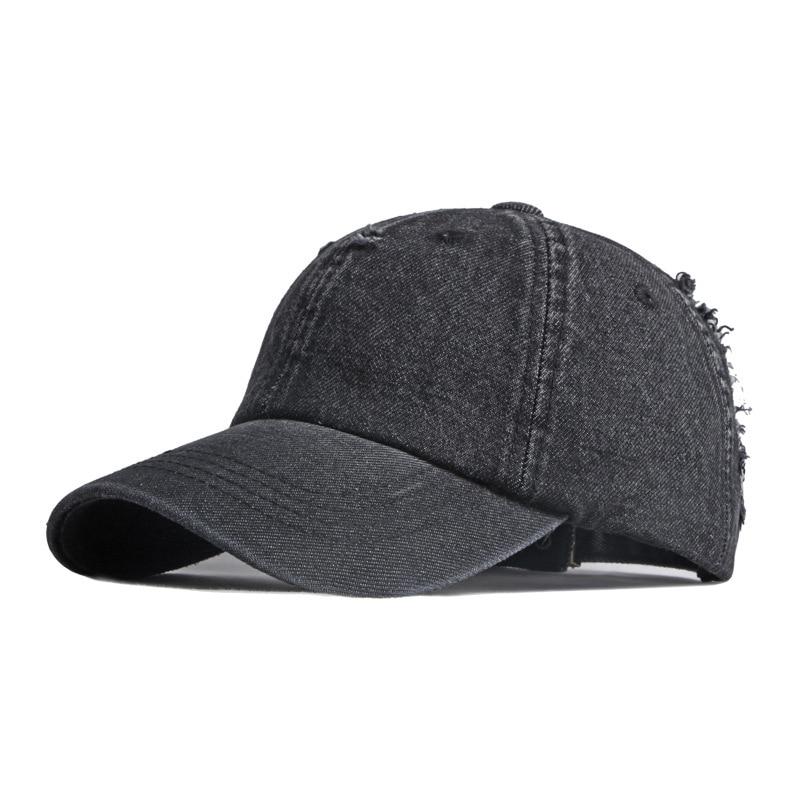 Northwood Women's Denim Baseball Cap Hip Hop Cap Men Denim Hole Solid Dad Hat Hiphop Sun Snapback