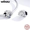 Wostu Animal Charm Copper Koala Fox Bear Beads Cow Panda Rabbit Pendant Fit Original Bracelet Diy Jewelry For Women
