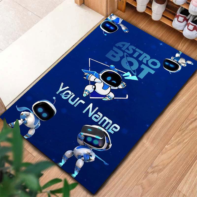 ASTRO BOT Custom Name Carpet Rug for Living Room Bedroom Home Sofa Decoration,Kids Play Non-slip Floor Mat