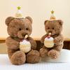Teddy Bear Cartoon Animal Stuffed Plush Toy Red Plaid Children Birthday Gifts