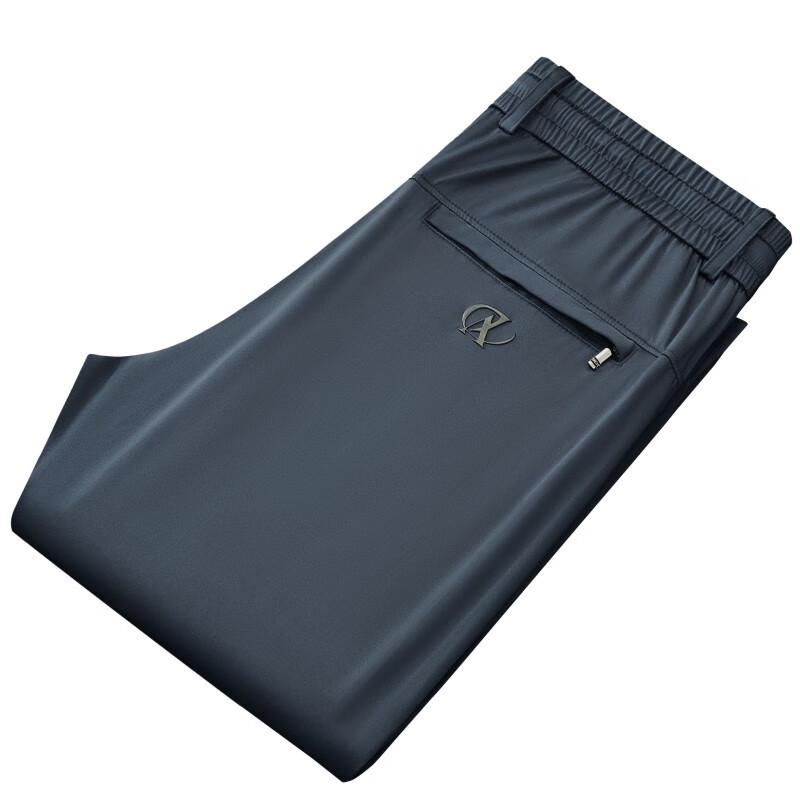 OEING Men's Quick-Dry Ice Silk Casual Pants