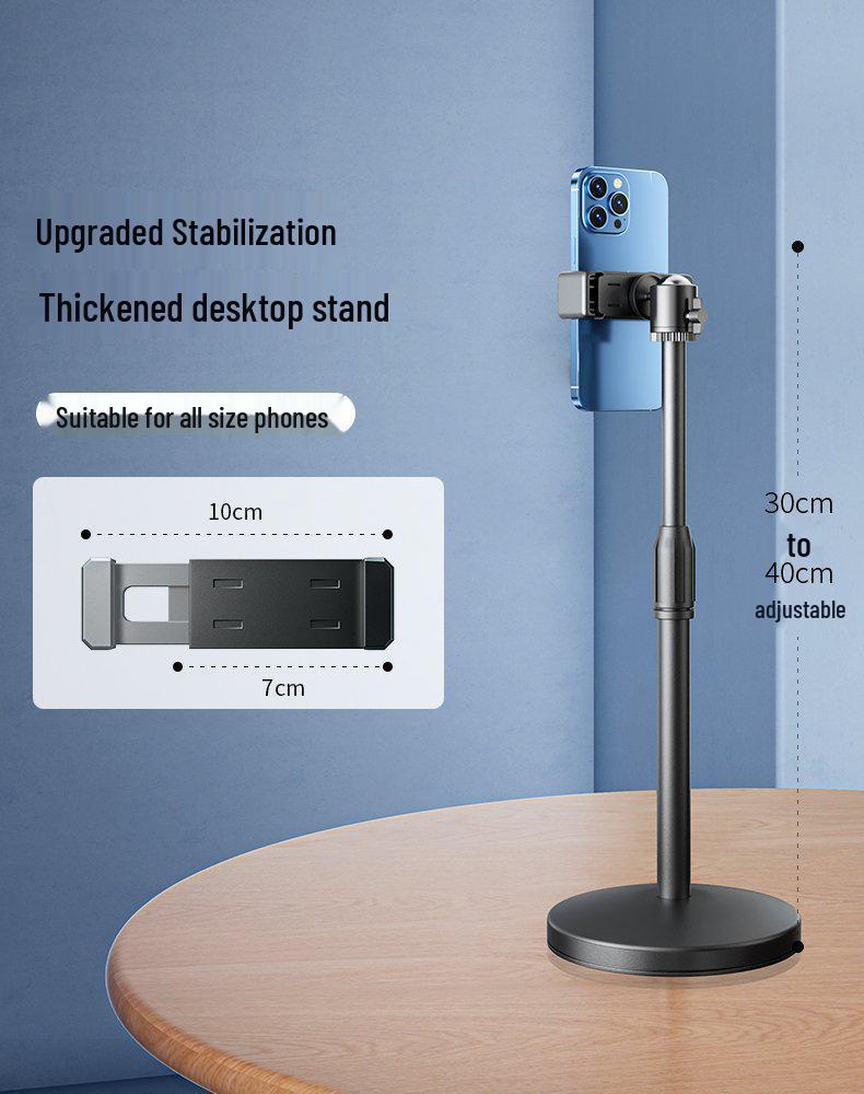 2024 Stolní držák na telefon pro živé vysílání a fotografování z nadhledu - Kompatibilní s Douyin a dalšími