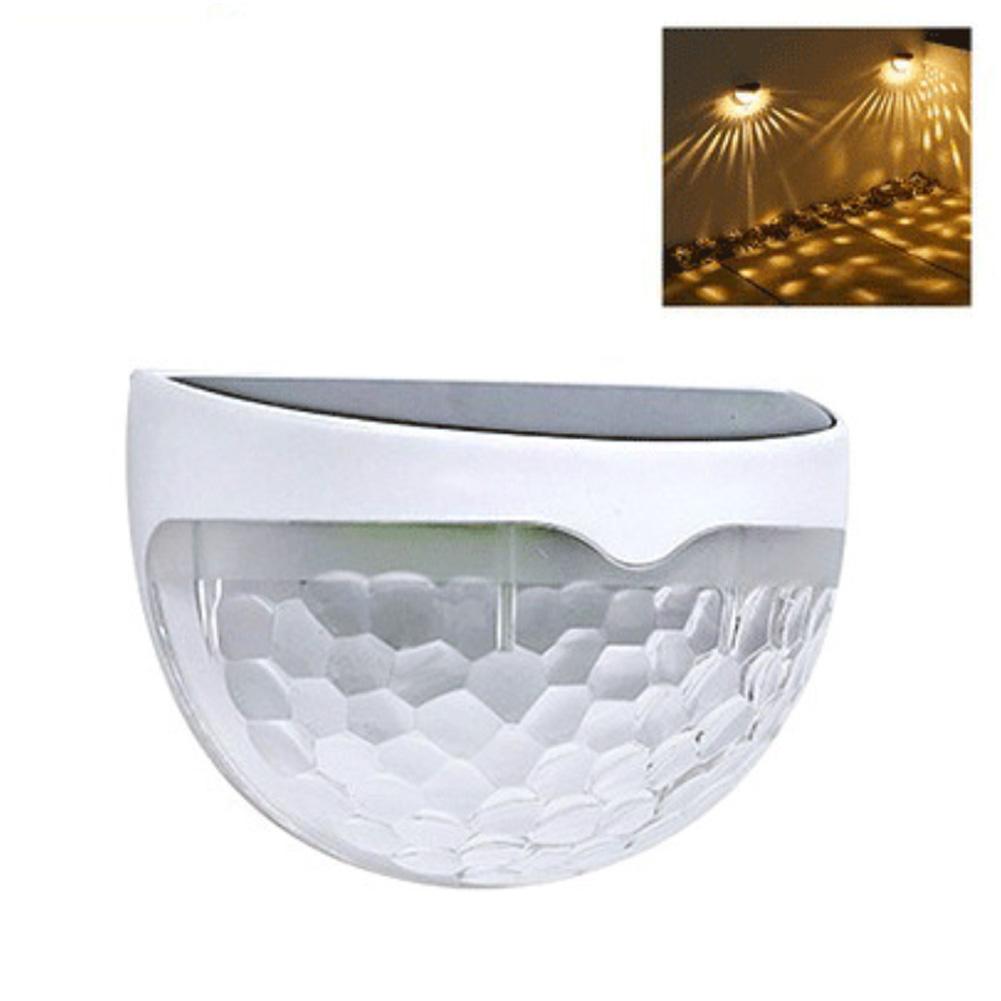 

6 цветов солнечного света наружное освещение, центральное управление, индукционное украшение двора, солнечный настенный светильник, полукруглый светильник для лестницы Warm light белый