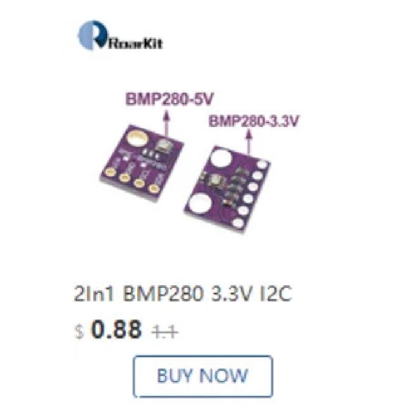BMP280 BME280 3.3V 1.8-5V Digital Barometric Pressure Altitude Sensor I2C/SPI High Precision And Humidity Temperature Module