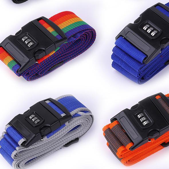 - Cross Packing Luggage Reinforcement Strap with Password Lock