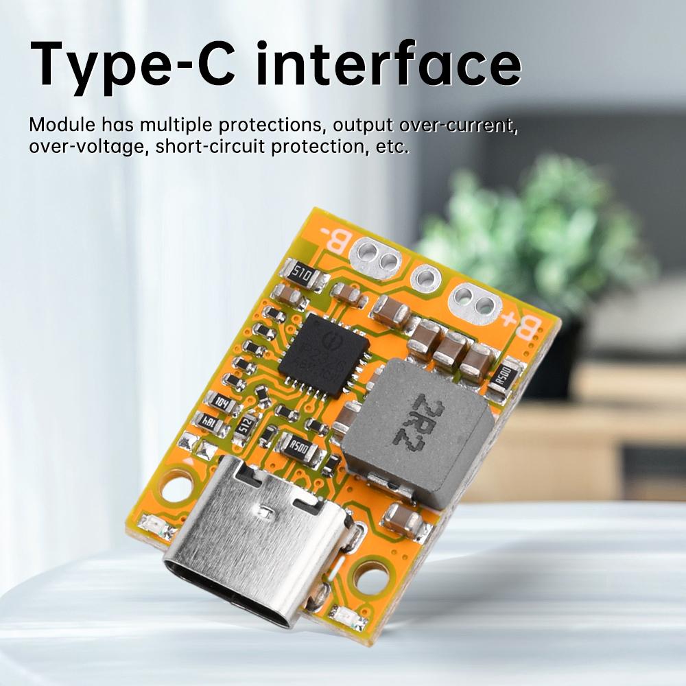 2S 3S Charging Module Mini Lithium-ion Battery Type C Interface Support QC Fast Charging With Charging Indicator Light