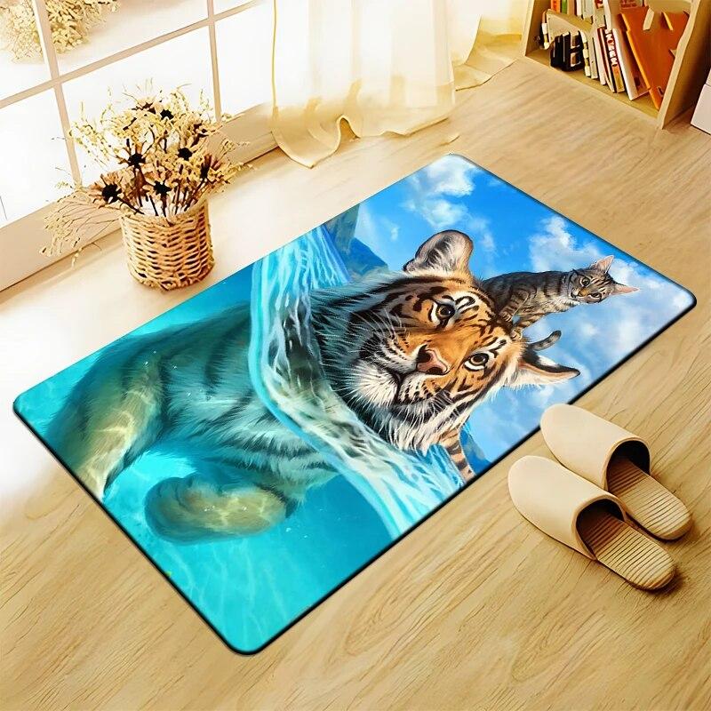 3D Art printing Tiger Printed Carpet for Living Room Large Area Rug Soft Carpet Home Decoration Mats Boho Rugs Dropshipping