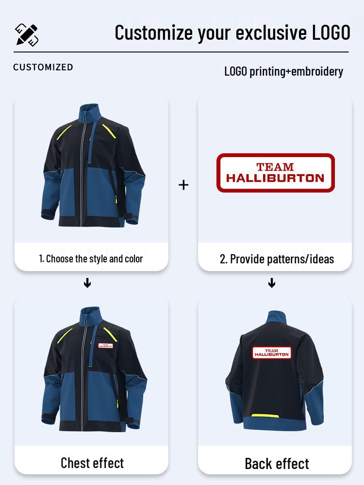 Tear-Resistant Men's Workwear: Durable, Wear-Resistant Clothing for Miners, Construction, and Electricians, Customizable for All Seasons.