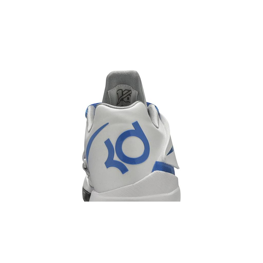 Nike Zoom KD 4 QS 'Battle Tested' (Unisex) White / Photo Blue-Wolf Grey-Black Basketball Shoes AQ5103 100
