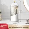 Birdcage Brush Holder Shelf Dustproof Compartment Desktop Cosmetic Organizer Rotating Makeup Brush Organizer Cartridge
