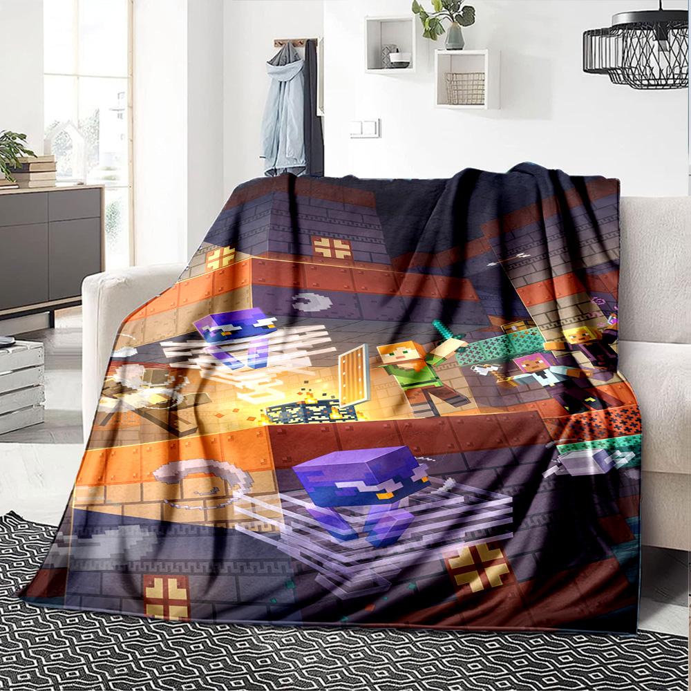 Minecraft Blanket Comfortable Perfect for Seaside Sofa Couch All-Season Use Modern Best Holiday Gift for Friends Family