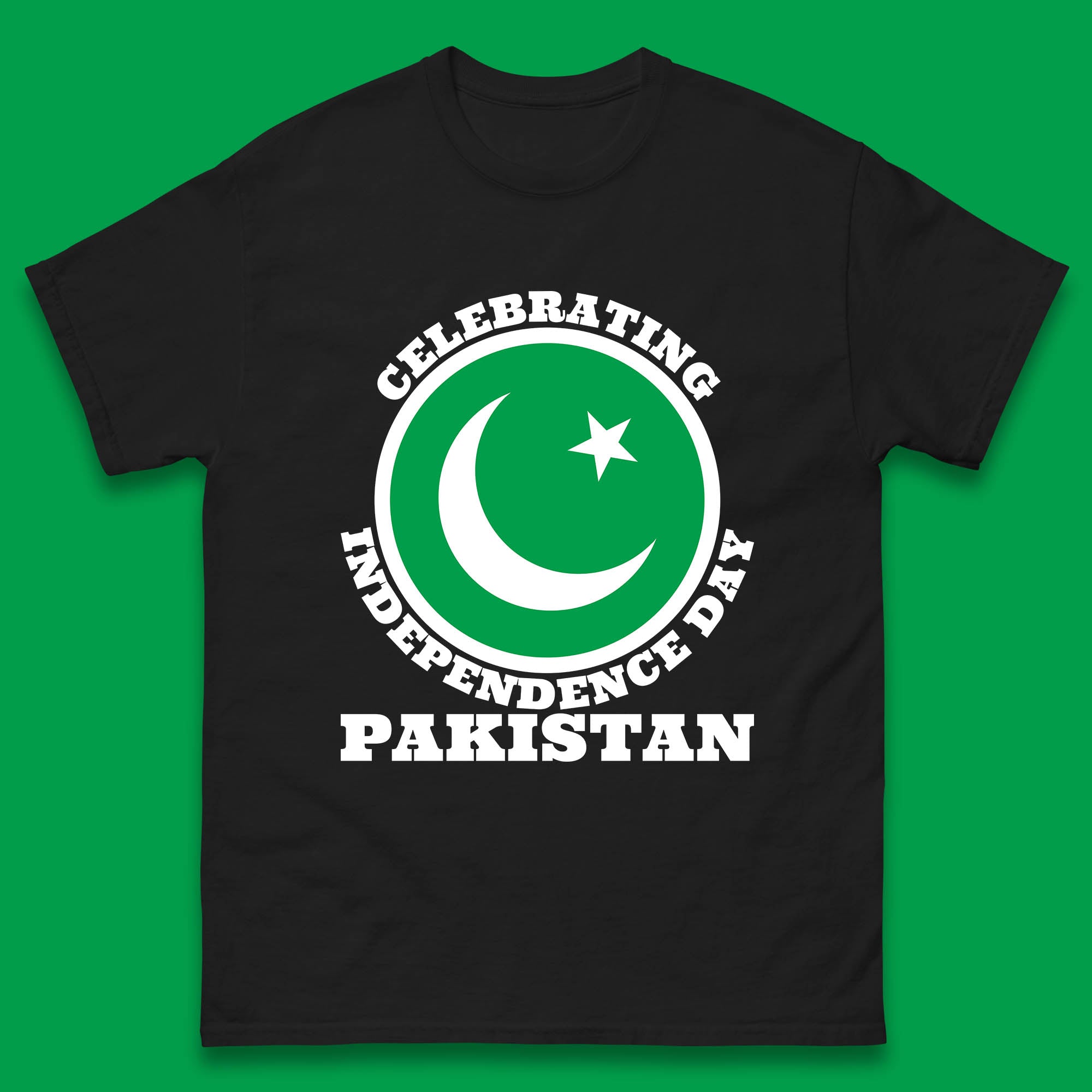 Celebrating Pakistan 14th August Independence Day Pakistani Flag Patriotic Mens Tee Top S