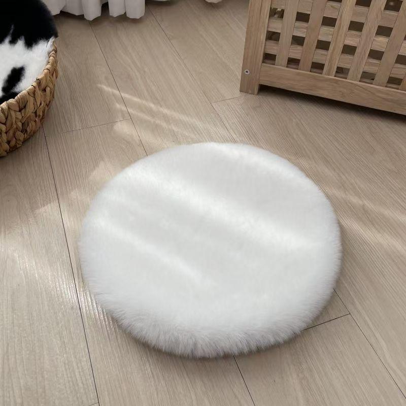 Multiple Sizes Pet Mat Dog Sofa Cushion Pet Bed Mat for Dogs Cats Sleeping Pad Soft Plush Winter Warm Cat Dog Mat 30cm белый