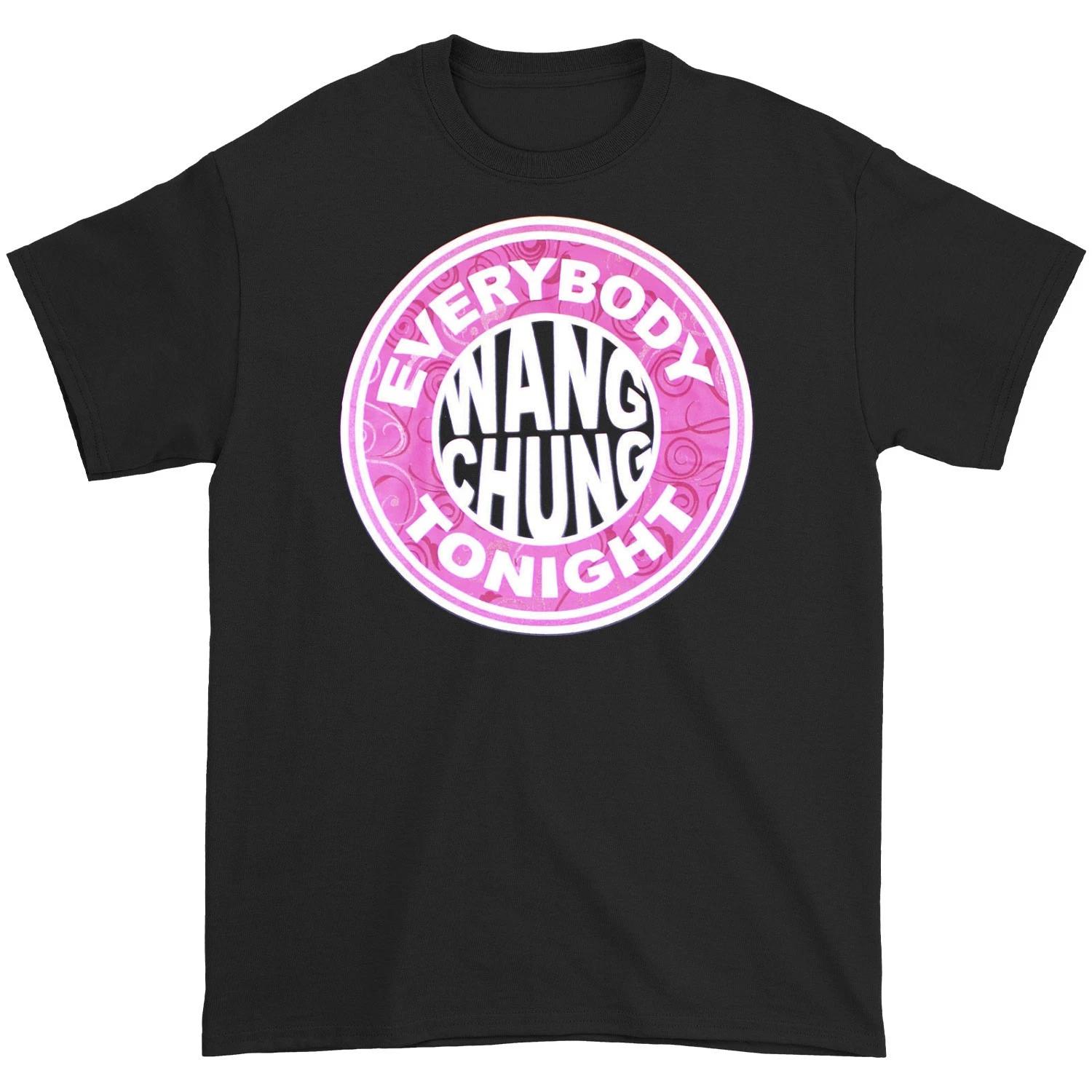 Men s Wang Chung Circles And Checks T-shirt Large Black XS