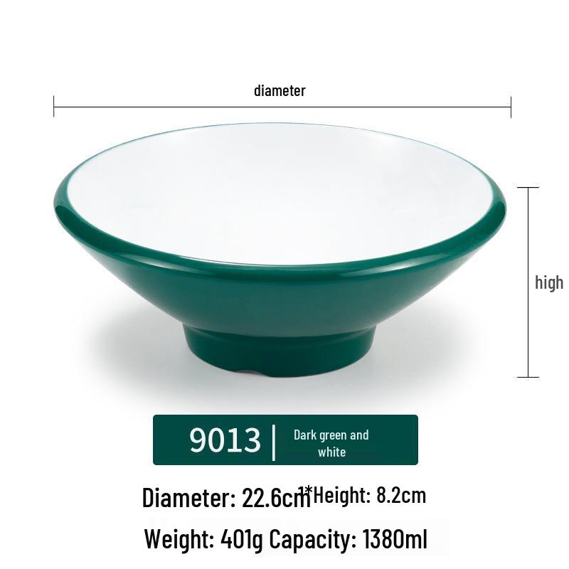 Melamine Noodle Bowl for Noodle Restaurants: Ideal for Luosifen, Malatang, Rice Noodles, and Chongqing Xiaomian