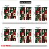 2pcs 2D flat printing Happy Christmas fashion curtains Christmas Snowman Tree Snowflakes Festive Digital Printed Polyester