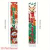2pcs Christmas & Halloween Calligraphy Horizontal Door Couplet