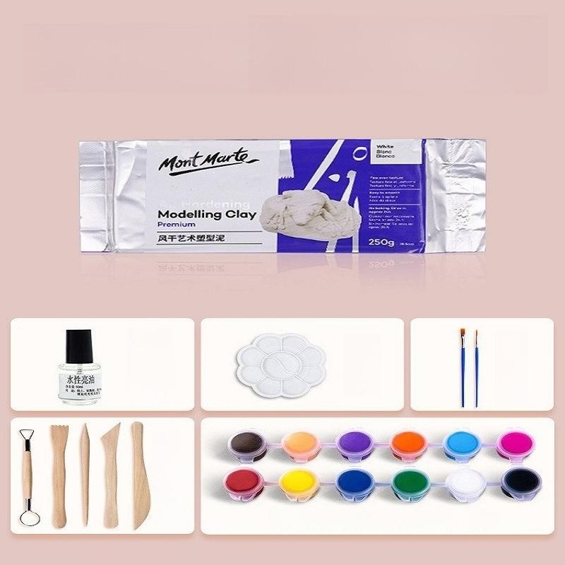 

The New Stone-plastic Clay Baking-free Soft Clay Making Material Set White Clay Tool Color Hand-made Large Clay