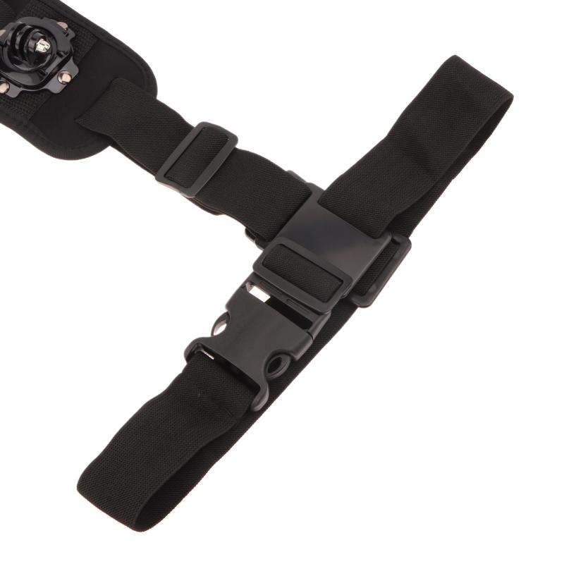 1Pc 360° Rotation Shoulder Black Polyester Fiber Strap Mount Chest Harness Adapter For Camera Accessories