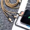 3 In 1 Usb Cable Micro Usb Type C Charger Cable Multi Usb Port Fast Charging Cord For Iphone 11 12 13 Pro Max Xiaomi Samsung