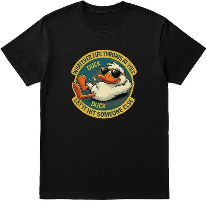 Whatever Life Throws at You Duck T-Shirt XXL