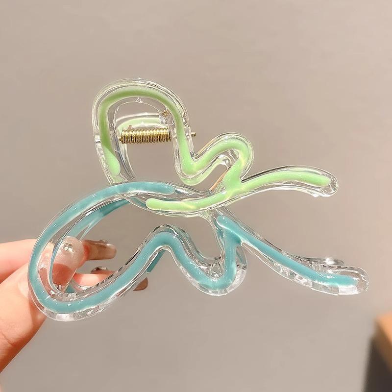 

Заколки для волос в виде бабочек с градиентным цветом для женщин, акриловые заколки-крабы, шпильки, аксессуары для волос, элегантные головные уборы для девочек