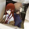 Anime Steins Gate Pillow Case Square Pillow Bedroom Sofa Leisure Comfort Cushion Car Home Decoration