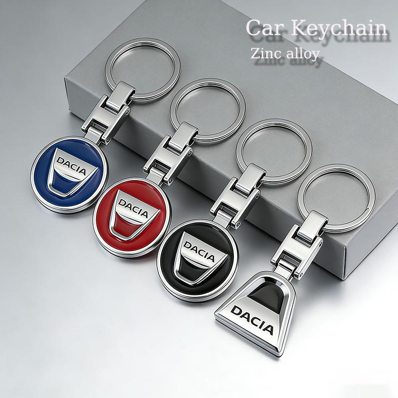 1Pcs Car Emblem Keychain Metal Key Ring Accessories For Dacia Duster Sandero Bigster Dokker Jogger Logan Stepway Lodgy MCV 2019