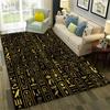 3D Egyptian Pharaoh Hieroglyphics Carpet Rug for Home Living Room Bedroom Sofa Doormat Decor,kids  Area Rug Non-slip Floor Mat
