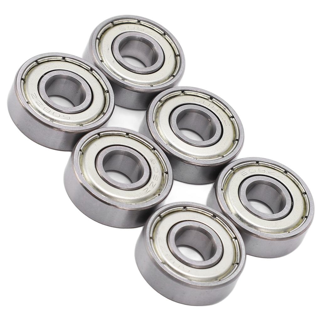 8PCS 608 Roller Skate Bearings Speed Smoothly Low Friction Bearings Skate Board Carbon Steel Roller Bearings