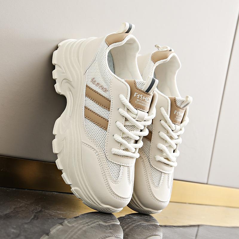 

Step on shit dad shoes women 2025 new spring thick-soled foot small size 34 soft-soled shock-absorbing running sneakers 42