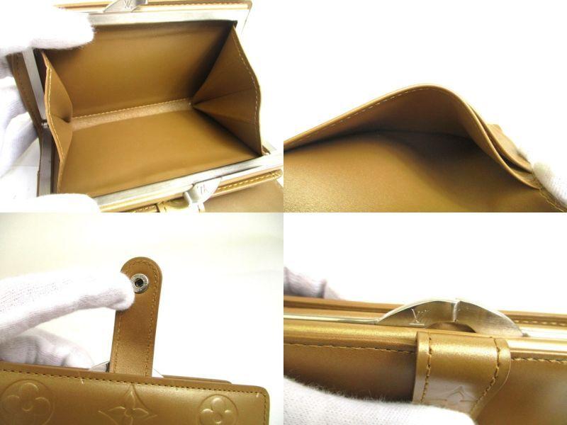 Authentic LOUIS VUITTON Monogram Mat Brown Leather Bifold Wallet Viennois #a262  Refurbished