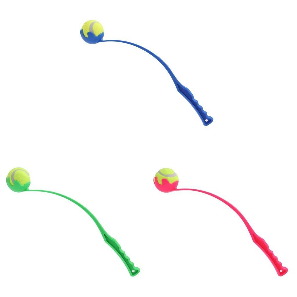 Dog Toy Ball Throwing Stick Interactive Outdoor Pet Training Tennis Ball Launcher