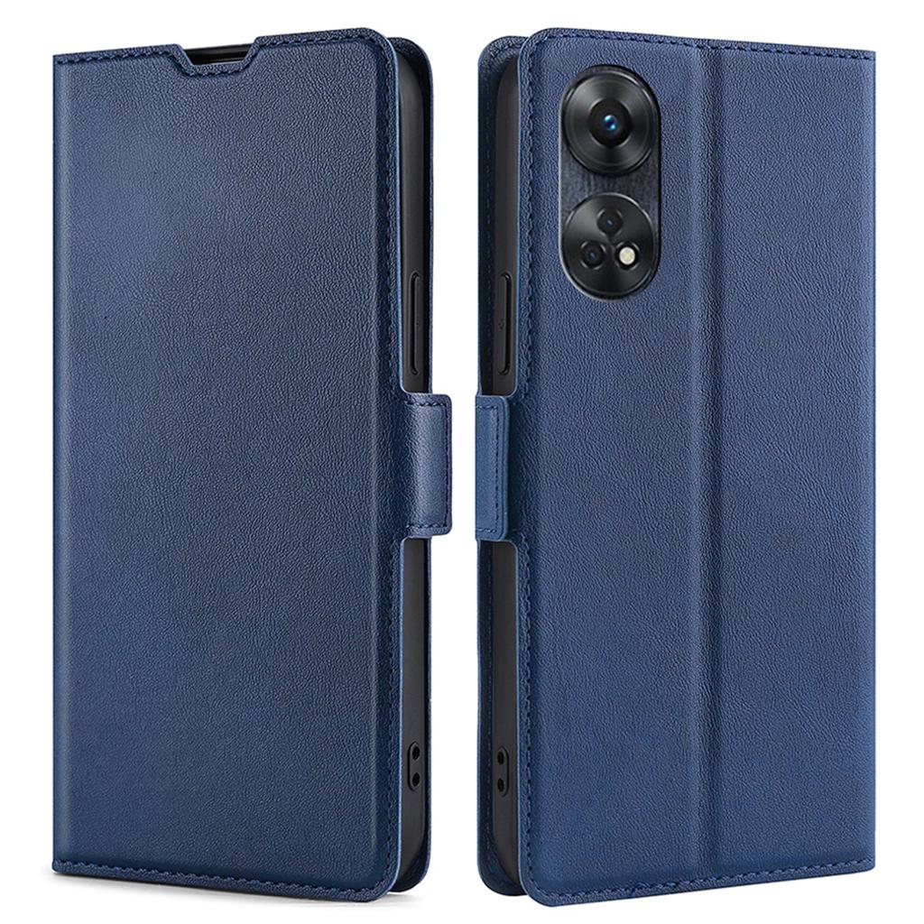 Phone Stand Cover for Oppo Reno8 T 4G PU Leather Card Holder Mobile Phone Protective Cover