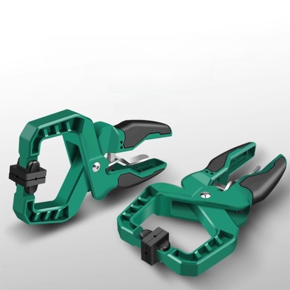 

Durable Plastic Quick Clamp Spring Clamps Non-slip Handle Woodworking Tool Multi-Purpose Heavy Duty Locking Pliers Photo Studio 4inch