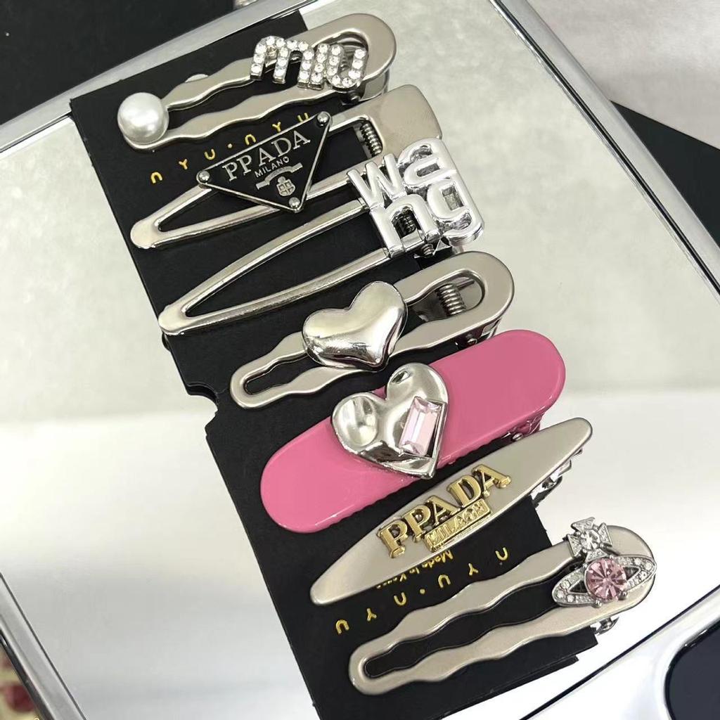 2022 Winter Korean Style Metal Hair Clip for Girls - Trendy Bangs Hairpin and Side Clip Hair Accessories