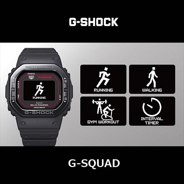 Casio Men's G-SHOCK DW-H5600MB-1A4JR [G-SHOCK G-SQUAD] Square Watch Black Digital