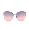 Glasses 9198 Large Frame Cat'S Eyes Cute Colored Metal Face Covering And Thin Sunglasses Women, Sunglasses Men